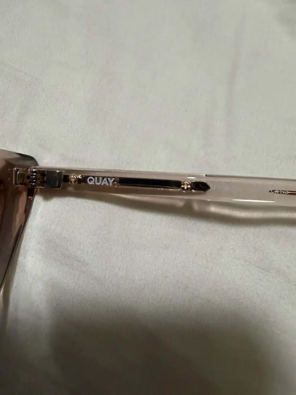 Quay Australia Set In Stone Cat Eye Sunglasses Pink Brown Gradient